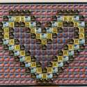 golden heart - mixed media 120 x 100cms